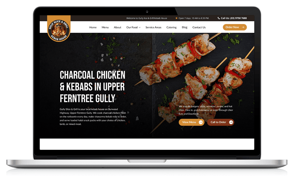 Gully Kebab House Website Design